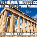 Crumbling Ancient Athens Picture Meme