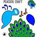 Cut and Paste Colorful Peacock