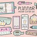 Cute Kawaii Planner Clip Art