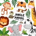 Cute Safari Jungle Animals Clip Art