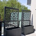 DIY Metal Planter Box with Privacy Screen