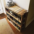 DIY Shoe Rack Out of Wood for Garage