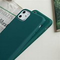 Dark Green iPhone with Transpharent Case