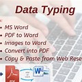Data Entry Typing Page