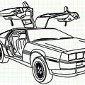 DeLorean Car Sketch