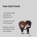 Dear Best Friend Letter