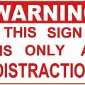 Distraction Sign PNG