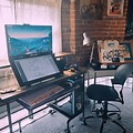 Drawing Tablet Desk Setup
