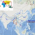 East Asia Labeled River Map