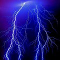 Electric Blue Lightning Bolt