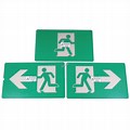 Exist Sign Green with Man Running