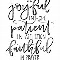 Faithful in Prayer Word Art