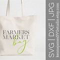 Farmers Market Bag Design SVG