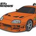 Fast and Furious Cars Toyota Supra Drawing