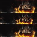 Fire Background 4K Long YouTube Banner