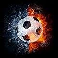 Fire and Ice Basketball Soccer and Football