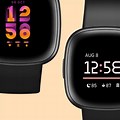 Fitbit Versa Clock Faces Big and Simple