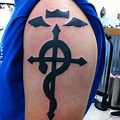 Flamel Cross Tattoo