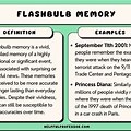 Flashbulb Memory Example