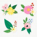 Flower Clip Art Stickers
