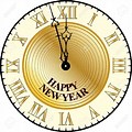 Free Clip Art New Year Clock