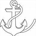 Free Printable Black and White Clip Art Anchor