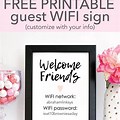 Free Printable Wi-Fi Sign 5X7