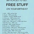 Free Stuff On My Birthday