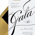 Gala Invitation Floral Design