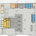 Gas Station Convenience Store Floor Plan Template