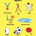 German Sports Poster with Writing