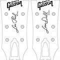 Gibson SG Headstock Template