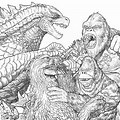 Godzilla vs King Kong Coloring Pages for Kids