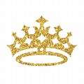 Gold Crown Glitter Queen