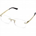 Gold Wire Rimless Glasses