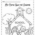 Good Luck First Day of School Coloring Pages