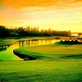Green Landscape Golf Background