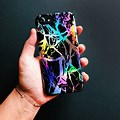 Holographic Case On Black Phone