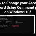 How to Change Password in Windows 10 Command Line