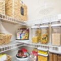 How to Decorate Wire Shelves in Pantry