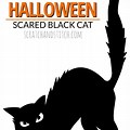 How to Draw a Halloween Black Cat Silhouette