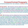 How to Start a Compare and Contrast Paragraph