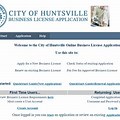 Huntsville Al Business License Application