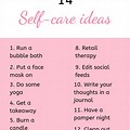 Ideas for Self Care Day