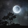 Image of Moon in Sky Not Dark