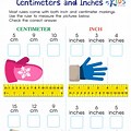 Inches and Centimeters Worksheet