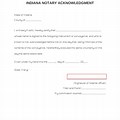India Notary Acknowledgement Form