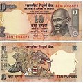 Indian Currency 10 Rs Note