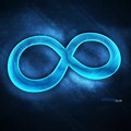 Infinity Background Wallpaper Blue