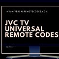 JVC TV Remote Control Codes